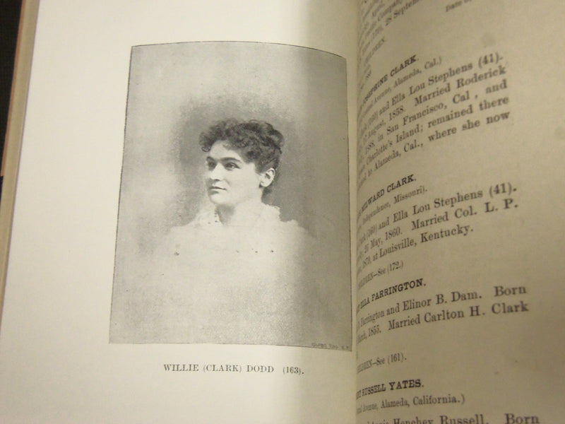 1892 THE AMERICAN GENEALOGICAL RECORD VOLUME 1 BY EDWARD STEPHENS CLARK - J 5249