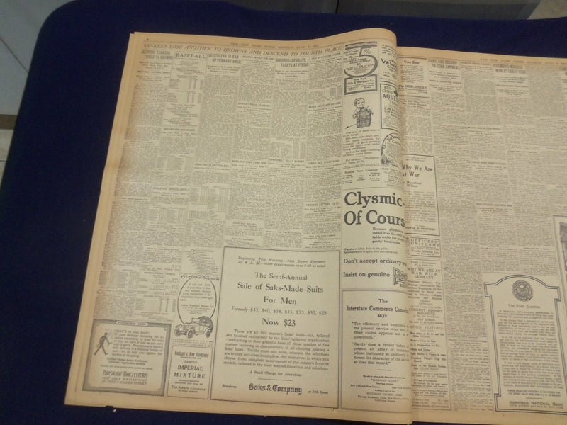 1917 JULY 9 NEW YORK TIMES - WILSON PROCLAIMS EXPORT CONTROL - NT 9299