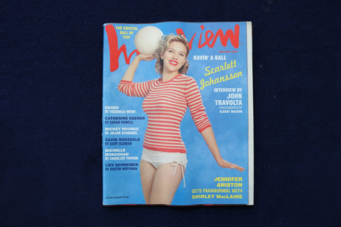 2005 NOVEMBER INTERVIEW MAGAZINE - SCARLETT JOHANSSON COVER - E 23388