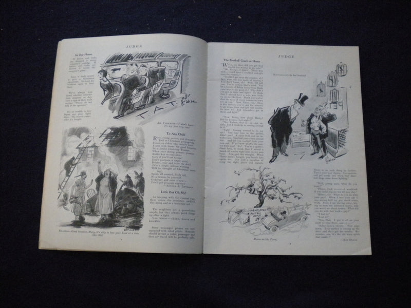 1930 DECEMBER 6 JUDGE MAGAZINE - THE FIRST SNOWFALL -LENZ BRIDGE CONTEST- B 438N