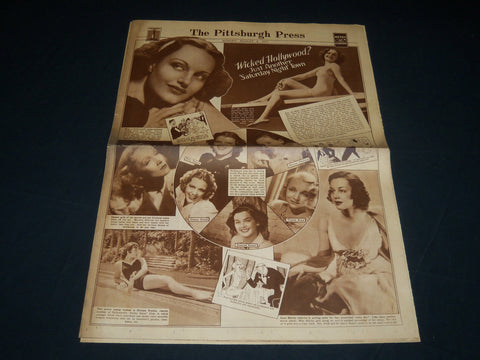 1937 AUGUST 8 THE PITTSBURGH PRESS SUNDAY METRO GRAVURE - MAN O'WAR - NP 4535