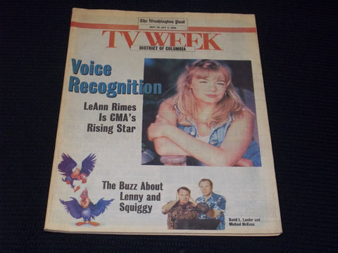 1996 SEPTEMBER 29 WASHINGTON POST TV WEEK MAGAZINE - LEANN RIMES COVER - E 16970