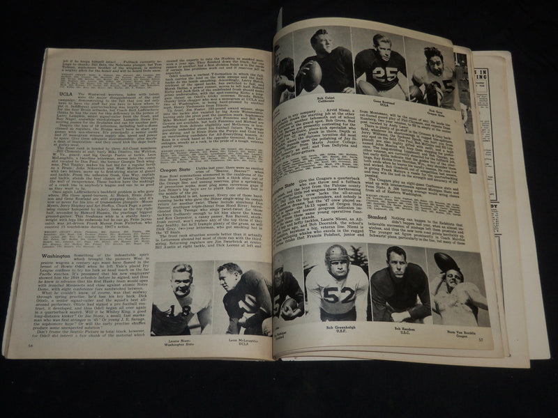 1948 ILLUSTRATED FOOTBALL ANNUAL MAGAZINE - CHUCK BEDNARIK COVER - J 5749