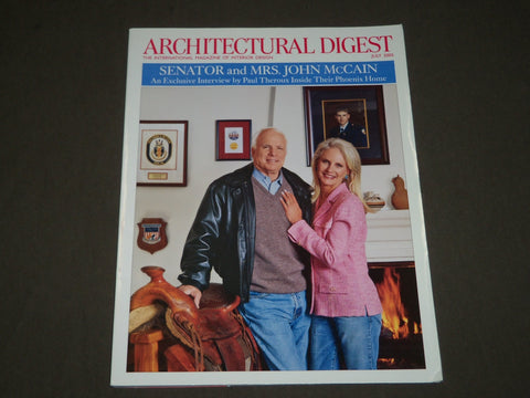 2005 JULY ARCHITECTURAL DIGETS MAGAZINE - SENATOR & MRS. JOHN MCCAIN - CW 25