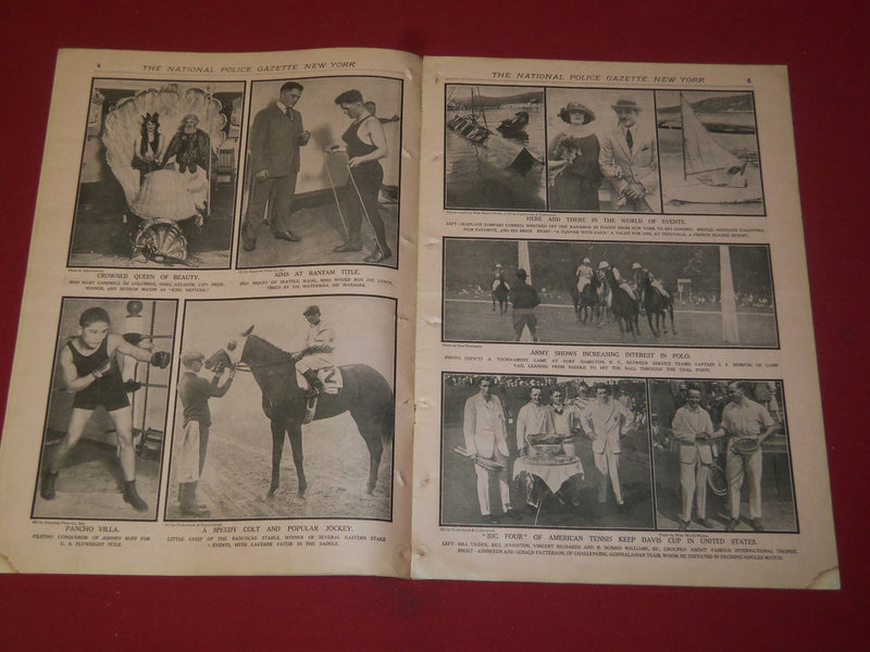 1922 OCTOBER 7 THE NATIONAL POLICE GAZETTE MAGAZINE - BOBBY JONES - B 5937