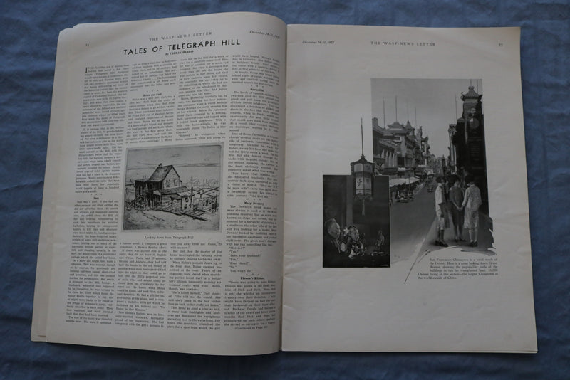 1932 DEC 24-31 THE WASP NEWS LETTER JOURNAL -ILLUSTRATIONS/STORIES/ADS- SP 4785G