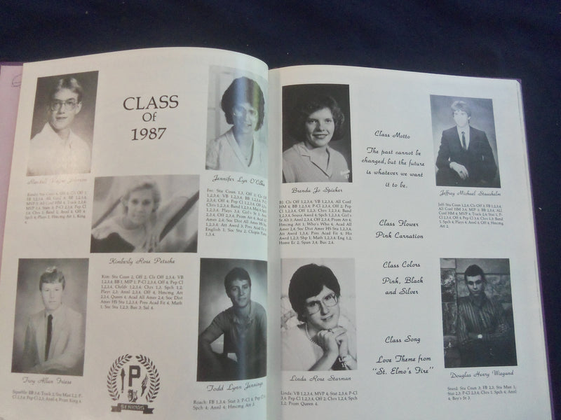 1987 PIRATEER PETERSBURG HIGH SCHOOL YEARBOOK - PETERSBURG, NEBRASKA - YB 2837