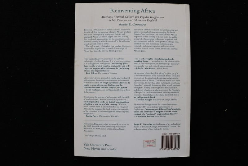 1994 REINVENTING AFRICA SOFTCOVER BOOK BY ANNE COOMBES - KD 9823