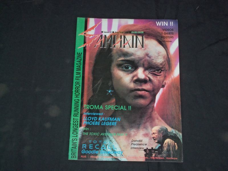 1990 AUG/SEP SAMHAIN MAGAZINE - BRITAIN'S HORROR FILM MAGAZINE - CW 912
