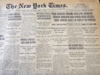 1927 APRIL 16 NEW YORK TIMES - NEW NANXING REGIME OUTLAWS HANKOW - NT 6390