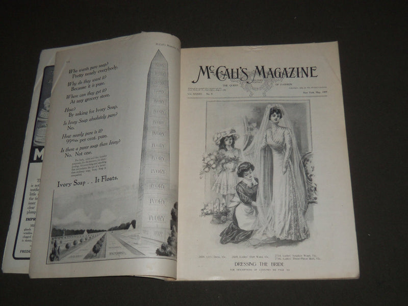 1909 MAY MCCALL'S MAGAZINE - GREAT FASHION ILLUSTRATIONS & ADS - ST 5388