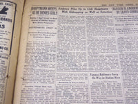 1934 SEPT 23 NEW YORK TIMES - LINDBERGH RETURNING HOME TO AID HAUPTMANN- NT 1697