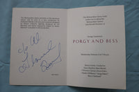 1985 PORGY AND BESS GALA CARD - FLORENCE QUIVAR SIGNED - K 2486