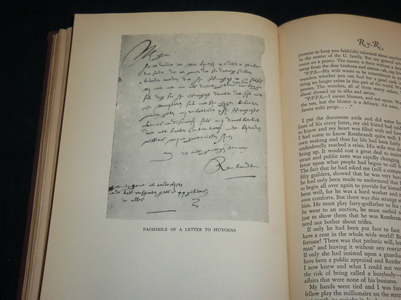 1930 R. V. R. THE LIFE AND TIMES OF REMBRANDT VAN RIJN BOOK BY VAN LOO- KD 7244