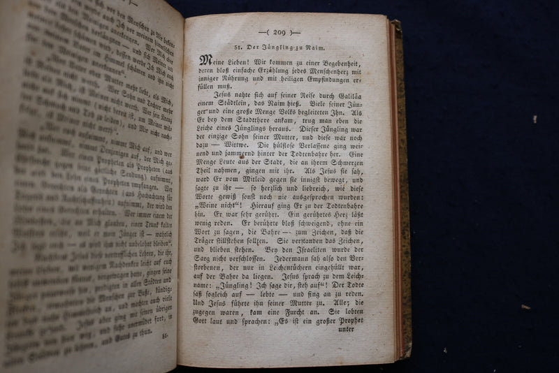 1833 BIBLISCHE GESCHICHTE FUR KINDER HARDCOVER BOOK - GERMAN - KD 9554