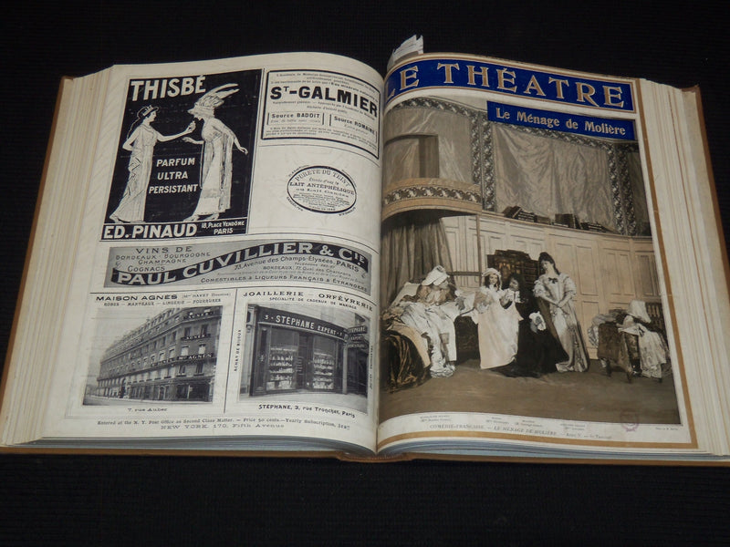 1912 JANUARY-JUNE LE THEATRE MAGAZINE BOUND VOLUME - 12 ISSUES - KD 2278D