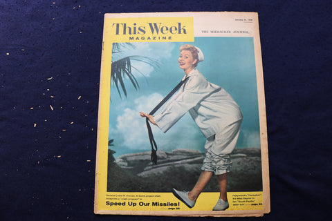 1958 JANUARY 26 THIS WEEK MAGAZINE - MITZI GAYNOR COVER - E 22914