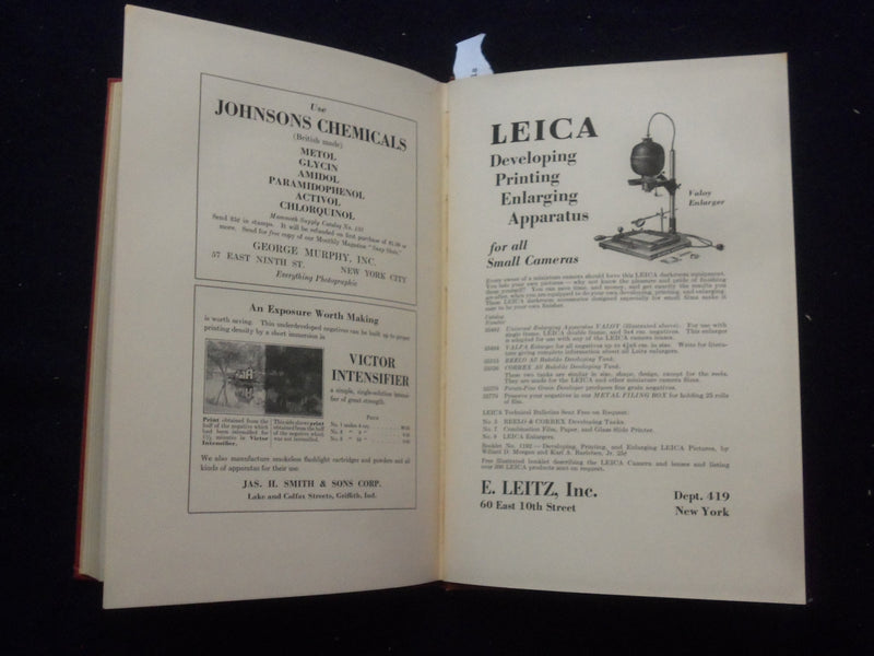 1933 THE PHOTOGRAPHIC DARKROOM HARDCOVER BOOK BY E.J. WALL - KD 8464