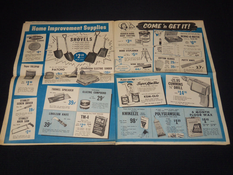 1958 HIGGANUM HARDWARE FALL ROUND-UP SALES BROCHURE - CONNECTICUT - K 2137