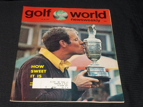 1973 JULY 20 GOLF WORLD NEWSWEEKLY MAGAZINE - TOM WEISKOPF - E 6131