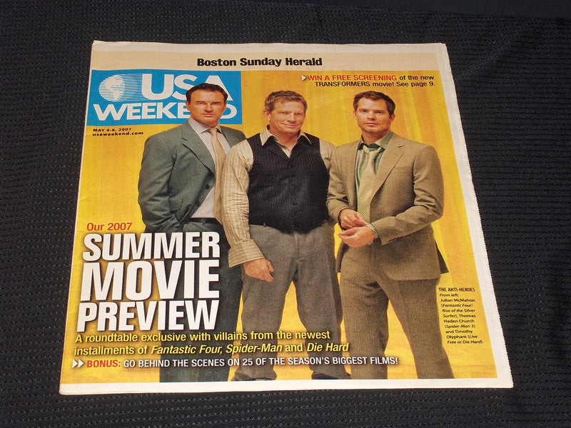 2007 MAY 4 BOSTON SUNDAY HERALD USA MAGAZINE - OLYPHANT CHURCH - E 5263