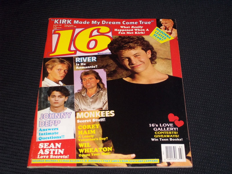 1988 MARCH 16 MAGAZINE - DAVY JONES THE MONKEES FRONT COVER - E 15989
