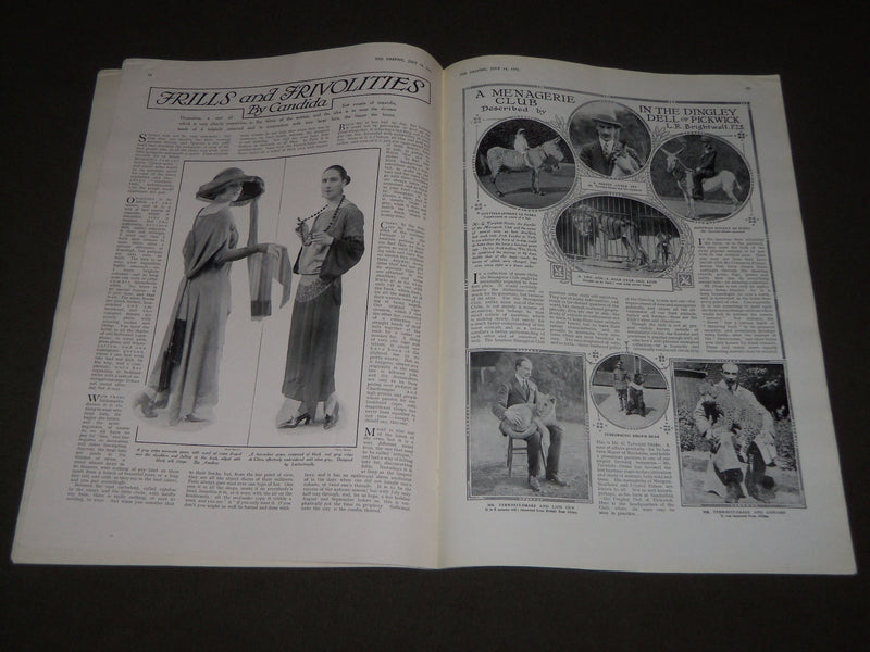 1923 JULY 14 THE GRAPHIC MAGAZINE - GREAT PHOTOS - J 2773