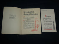 1936 KEEPING FIT THROUGH EXERCISES SOFTCOVER BOOK - ILLUSTRATED - J 6805
