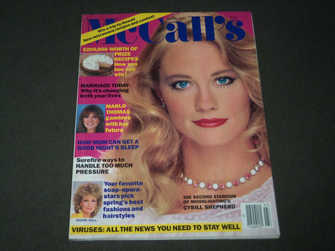 1986 MARCH MCCALL'S MAGAZINE - CYBILL SHEPHERD COVER - B 2950