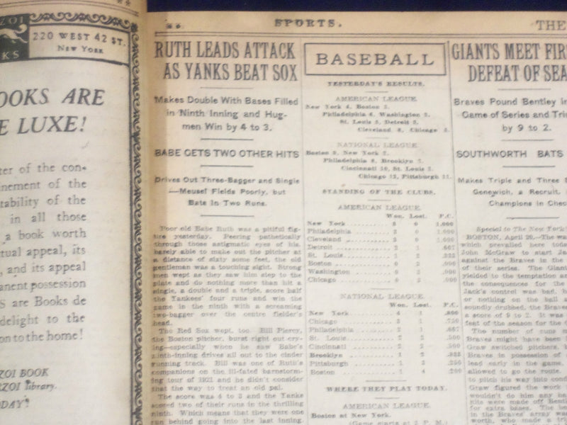1923 APRIL 21 NEW YORK TIMES - SCIENTISTS TO STAGE A MOCK EARTHQUAKE - NT 8355