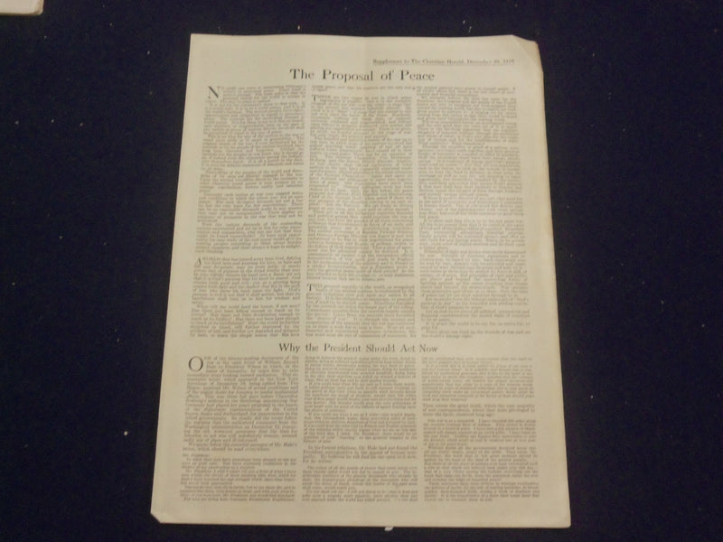 1916 DECEMBER 20 CHRISTIAN HERALD MAGAZINE - FOR UNTO US A SON IS GIVEN- ST 6586