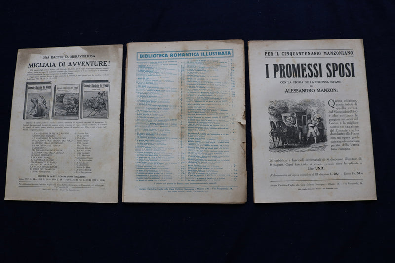 1920'S IL CORSARO DELLE TENEBRE MAGAZINES - LOT OF 39 OF 40 - ITALIAN - O 3546