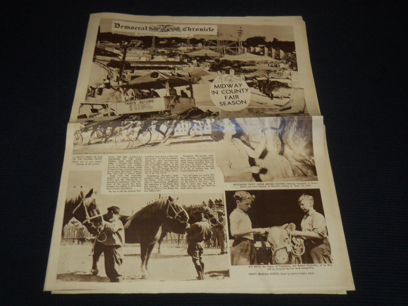 1941 AUGUST 7 DEMOCRAT & CHRONCILE SUNDAY PICTURE SECTION - DIONNES - NP 8945