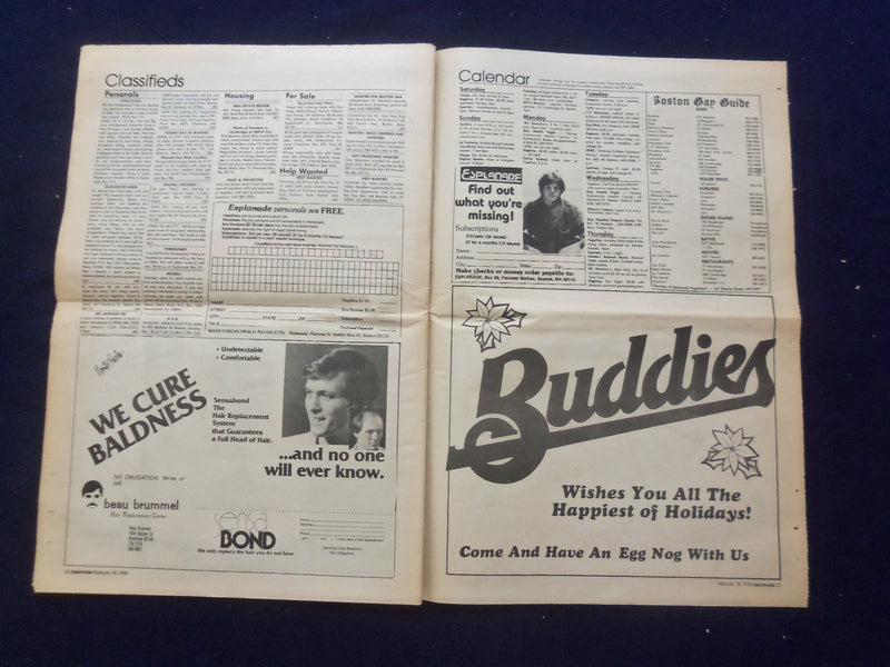 1980 FEBRUARY 18 ESPLANADE NEWSPAPER - 1979 JANUARY 31 DATE ON COVER - NP 6826