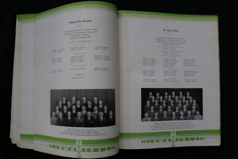 1932 THE HAWKEYE UNIVERSITY OF IOWA YEARBOOK - IOWA CITY, IOWA - YB 3540