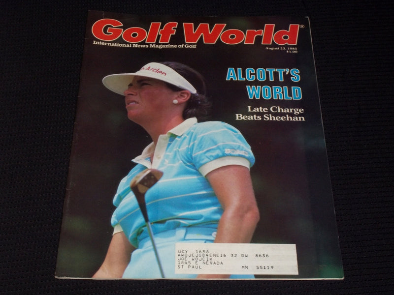1985 AUGUST 23 GOLF WORLD MAGAZINE - AMY WALCOTT FRONT COVER - E 5585A