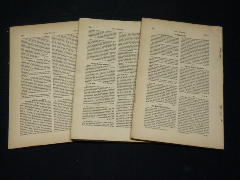 1891 THE HOMILETIC REVIEW MAGAZINE LOT OF 3 - VOLUME 21 - WR 106F