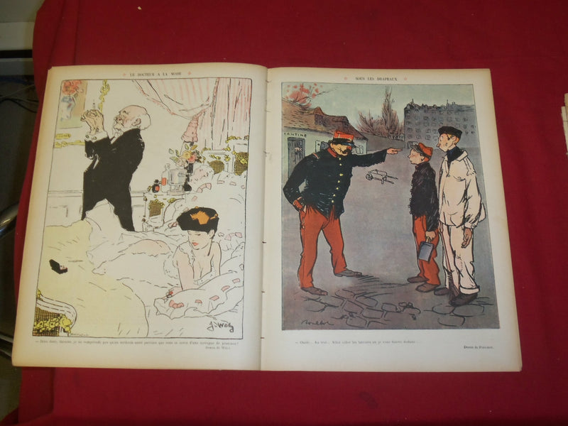 1908 FEB 15 LE RIRE MAGAZINE-NOUVELLE SERIE #263-CHEZ LE PARFUMEUR-FRENCH-FR1601