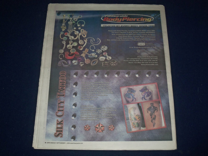 2004 SEPTEMBER 1-8 AQUARIAN WEEKLY NEWSPAPER - INKED OUT - TATTOO ISSUE - J 1077