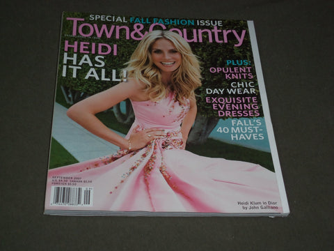 2007 SEPTEMBER TOWN & COUNTRY MAGAZINE - HEIDI KLUM COVER - SP 2714