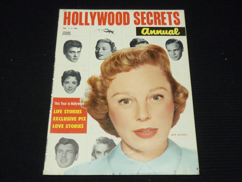 1955 NO. 1 HOLLYWOOD SECRETS ANNUAL MAGAZINE - JUNE ALLYSON COVER - E 13501