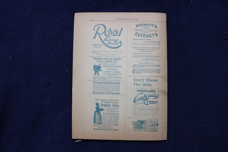 1892 DECEMBER GOOD HOUSEKEEPING MAGAZINE - ILLUSTRATED COVER & STORIES - E 11741