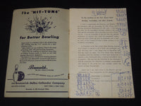 1949 NEW JERSEY STATE BOWLING TOURNAMENT PROGRAM - MORRIS COUNTY - J 7896