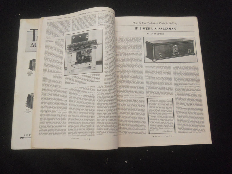 1929 MAY RADIO BROADCAST MAGAZINE - NICE COVER, ARTICLES & PHOTOS - B 434S