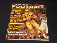 1964 INSIDE FOOTBALL MAGAZINE - ROGER STAUBACH COVER - E 7899
