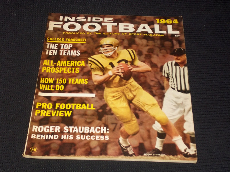 1964 INSIDE FOOTBALL MAGAZINE - ROGER STAUBACH COVER - E 7899