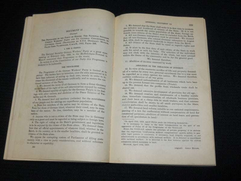 1943 NATIONAL SOCIALISM - EUROPEAN AFFAIRS SOFTCOVER BOOK - KD 7531