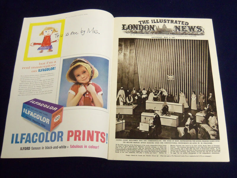 1961 MAY 6 ILLUSTRATED LONDON NEWS MAGAZINE - DUKE OF KENT - E 8085