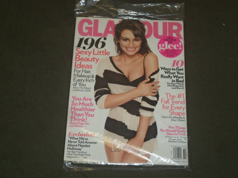 2010 OCTOBER GLAMOUR MAGAZINE - LEA MICHELE COVER - B 3032