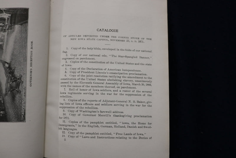 1898 IOWA OFFICIAL REGISTER - HARDCOVER BOOK - K 1771